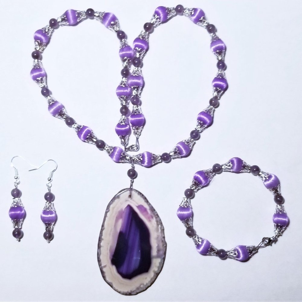 Amethyst & Agate Set
